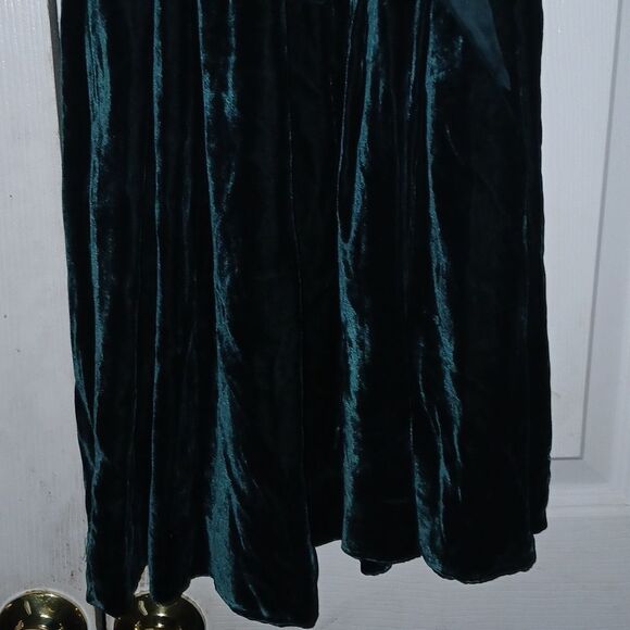 Ralph Lauren blue label emerald green soft velvet silk blend dress Sz 4 NWT - Picture 5 of 8